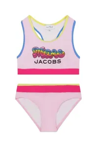 Dvojdielne detské plavky Marc Jacobs ružová farba