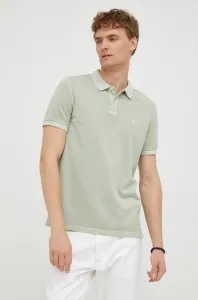 Bavlnené polo tričko Marc O'Polo zelená farba, jednofarebné #246081