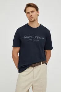 Bavlnené tričko Marc O'Polo tmavomodrá farba, s potlačou #8179923