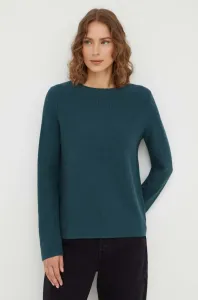 Bavlnený sveter Marc O'Polo zelená farba, tenký #8767485