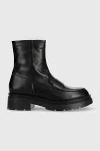 Kožené členkové topánky Marc O'Polo dámske, čierna farba, na platforme, 20712926001101 KK2M3059 #7790054