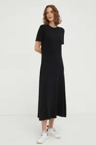 Šaty Marc O'Polo čierna farba, maxi, rovný strih