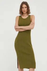 Šaty Marc O'Polo zelená farba, mini, rovný strih