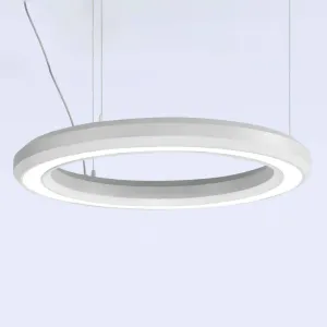 LED závesné svietidlo Materica spodné Ø 60 cm biele