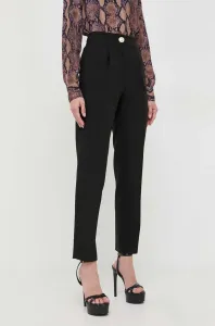 Nohavice Marciano Guess dámske, čierna farba, priliehavé, vysoký pás #8747273