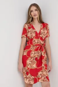 Šaty Marciano Guess červená farba, mini, áčkový strih