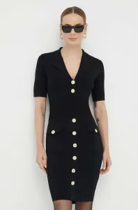 Šaty Marciano Guess čierna farba, mini, priliehavá #8749103