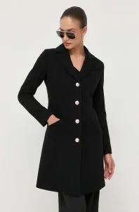 Vlnený kabát Marciano Guess čierna farba, prechodný