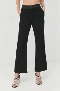 Nohavice Marella dámske, čierna farba, rovné, stredne vysoký pás #7558927