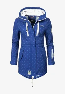 Marikoo ZIMTZICKE P dámska zimná softshell bunda s kapucňou, modrá #8254811