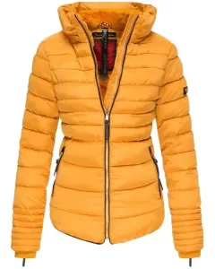 Marikoo Amber dámska zimná bunda s kapucňou, žltá #6158200