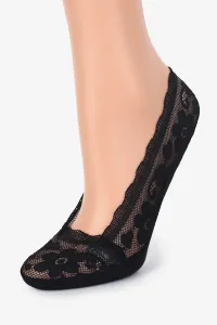 Čierne čipkované balerínkové ponožky Z33 #6420955
