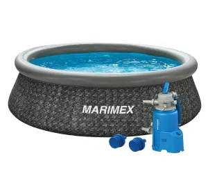 Bazén Marimex Tampa 3,05x0,76 m s pieskovou filtráciou - motív RATAN