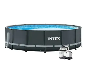INTEX Florida Premium Grey 4,88 × 1,22 m + PF Sand 4 vrátane. príslušenstval. –  Intex 28324