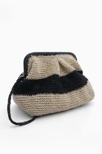 Marjin Women's Handmade Knitted Shoulder Bag Fayer Black