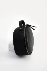 Marjin Women's Zippered Makeup Bag July Black