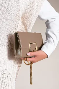 Marjin Women's Clutch Bag Gold Color Gold Chain Strap Sovi Mink
