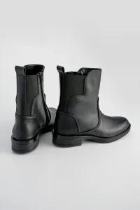 Marjin Women's Zippered Casual Boots Koliv Black