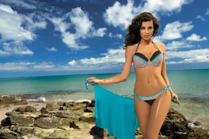 Swimwear Wendy Seppia M-293 brown-turquoise (71) As in the picture