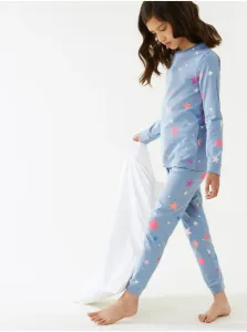 Modré detské vzorované pyžamo Marks & Spencer #7263788