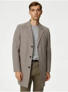 Šedý pánsky kabát Marks & Spencer