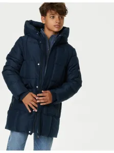 Tmavomodrá chlapčenská zateplená bunda Marks & Spencer #8209927