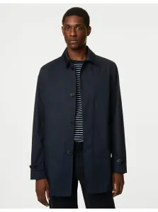 Tmavomodrý pánsky nepremokavý kabát Marks & Spencer