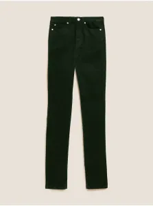 Neformálne nohavice pre ženy Marks & Spencer - tmavozelená #7627772