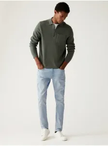 Slim fit pre mužov Marks & Spencer - modrá #9146516