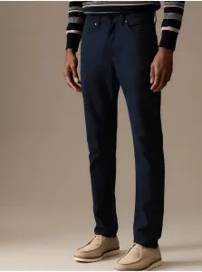 Voľnočasové nohavice pre mužov Marks & Spencer - tmavomodrá #8172348