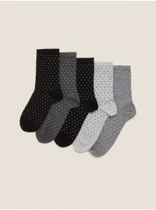 Sada piatich párov dámskych bezošvých ponožiek Marks & Spencer #3634423