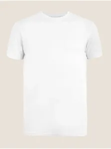 Biele pánske tričko pod košeľu z prémiovej bavlny Marks & Spencer #1067101