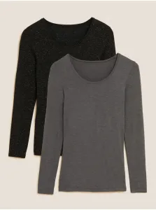Topy a trička pre ženy Marks & Spencer - sivá, čierna #7807645