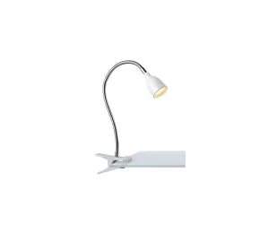 Markslöjd Markslöjd 106091 - LED Stolná lampa s klipom TULIP LED/3W/230V biela