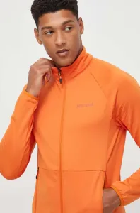 Športová mikina Marmot Leconte Fleece pánska, oranžová farba, jednofarebná