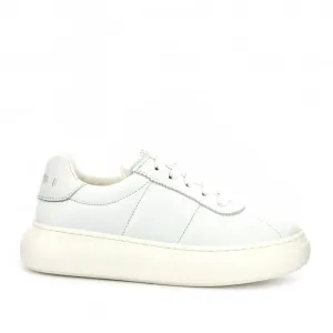 Tenisky Marni Tone On Tone Embroidered Logo Soft Padded Nappa Lace-Up Low Sneakers Biela 33