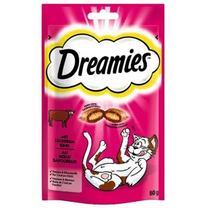 Dreamies snack pre mačky 60 g - výhodné balenie hovädzie mäso (2 x 60 g)