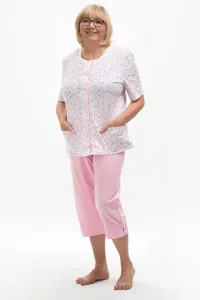 Dámske pyžamo Martel 200 Marie - propínací s kapsami Ružová 2XL #2356761