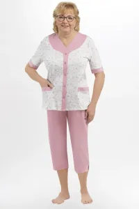 Dámske pyžamo Martel Honorata 211 - bavlna Bielo-ružová L