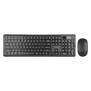 Marvo DCM003WE BK, klávesnice s bezdrátovou myší, US, kancelářská, bezdrátová typ černá