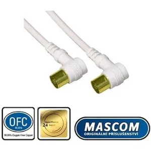 Mascom anténny kábel 7274-030, uhlové IEC konektory 3 m