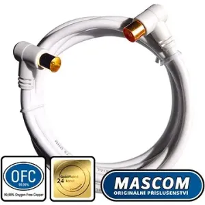 Mascom anténny kábel 7274-100, uhlové IEC konektory 10 m