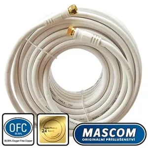 Mascom koaxiálny kábel 7676-150W, konektory F 15 m