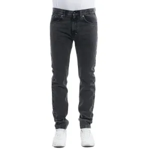 Pants Mass Denim Signature Jeans Tapered Fit black stone washed - Size:W 38