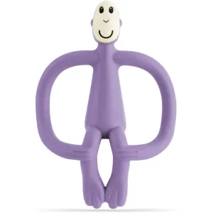 Matchstick Monkey Teething Toy and Gel Applicator hryzadielko s kefkou 2 v 1 Purple 1 ks
