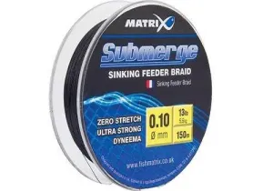 FOX Šňůra na naviják Matrix Submerge Sinking Feeder Braid 0,10mm 13,6lb 150m