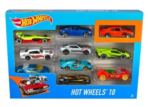 Mattel Hot Wheels sada 10ks autíčok