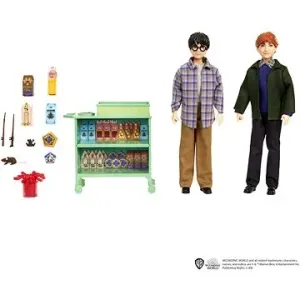Harry Potter bábiky Harry a Ron na ceste expresom do Rokfortu