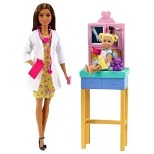 Barbie Povolanie Herná súprava s bábikou – Detská lekárka bruneta