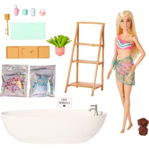 MATTEL - Barbie Bábika a kúpeľ s mydlovými konfetami blondínka